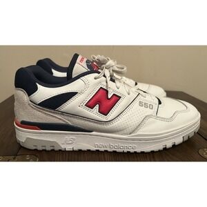 New Balance 550 BB0ESD Men's Size 12 Women's Size 13.5 White Blue Sneakers Shoes